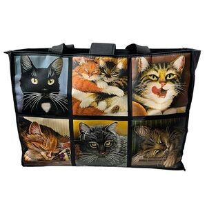 Cat Lady Photography Nylon Tote Medium Bag Purse Kitty Kitties Photos